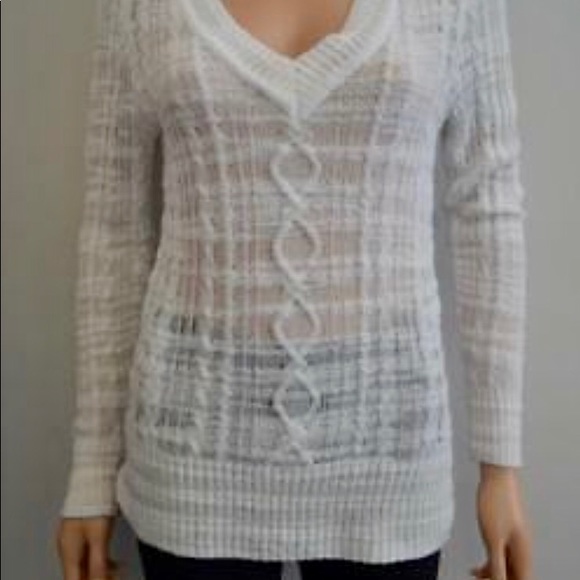 rag & bone Sweaters - Rag & Bone White Cable Knit Sweater-size MED